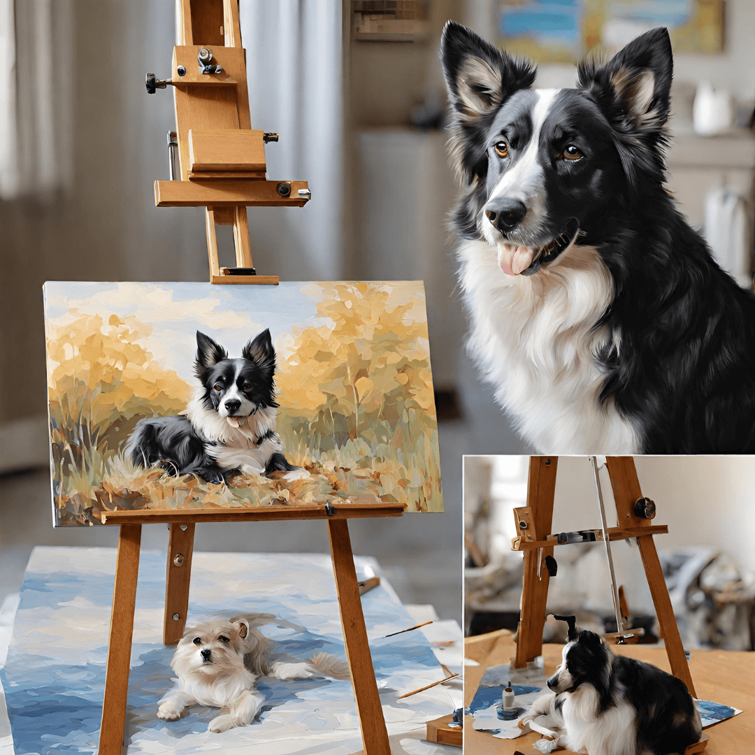 Peinture par numéros - Votre propre chien (avec cadre)