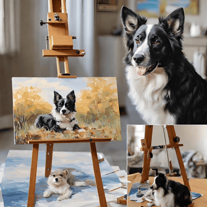 Peinture par numéros - Votre propre chien (avec cadre)