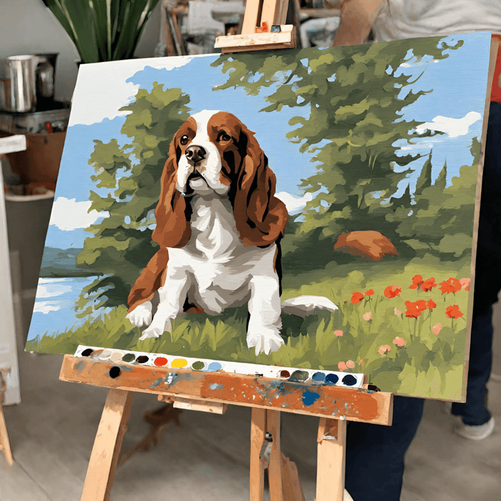 Peinture par numéros - Votre propre chien (avec cadre)