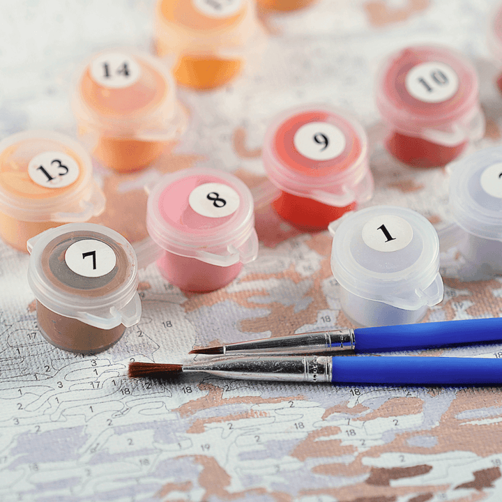 Peinture par numéros - Votre propre chien (avec cadre)